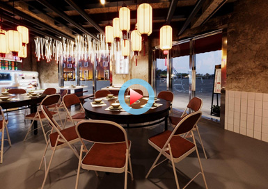 工業(yè)風(fēng)火鍋店設(shè)計(jì)全景案例